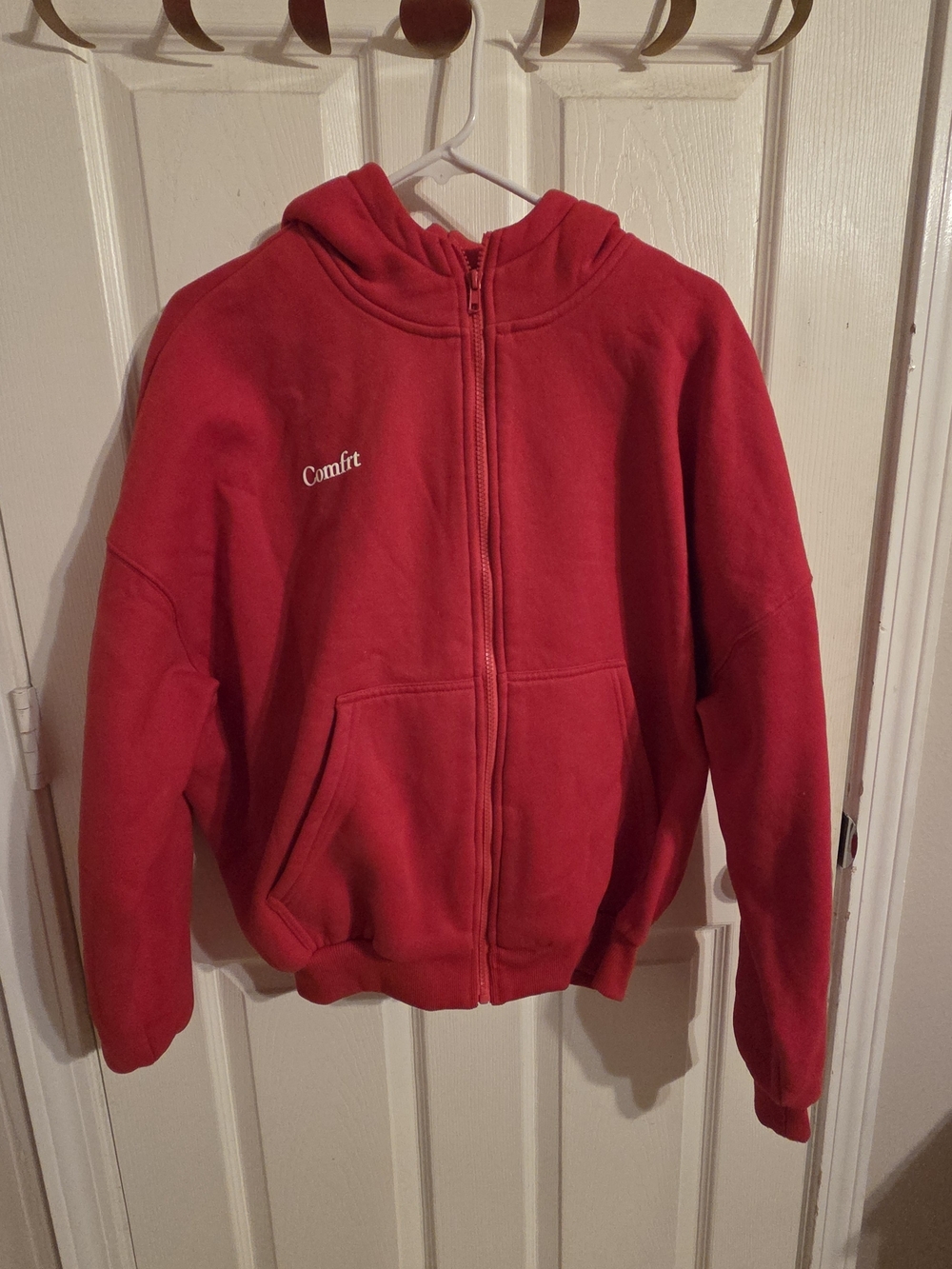 Comfrt Cloud Zip-up Hoodie Crimson (bottoms in separate listing,can bundle) - Picture 5 of 5